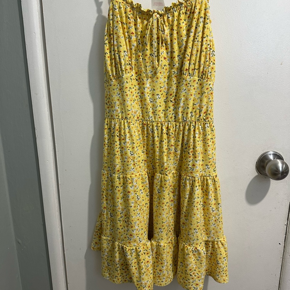 No Boundaries Yellow and Green Dress